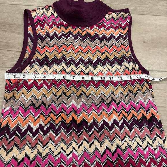 Missoni Orange Label Sleeveless Multicolor Knit Mock Dress Women Sz 42 US 6 M - Picture 4 of 13